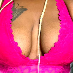 Model AButterfly in Pink Lingerie