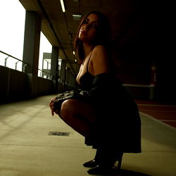 Model Posing in Parking Garage
