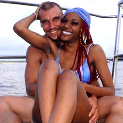 Couple Enjoying a Boat Ride