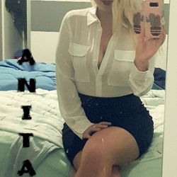 A model posing for the camera