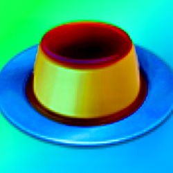Colorful Flange Cap on Surface