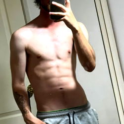 AngelHubby - A Shirtless Selfie in a Mirror