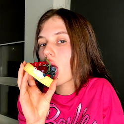 Onlyfans Model Showcasing Dessert