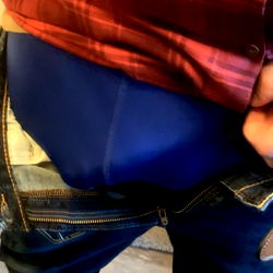 A Tattooed Sinner with a Blue Boxer Brief