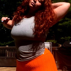 Layla Meadows: A Photoshoot in a Backyard Setting