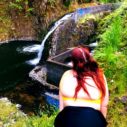 New York Onlyfans Model Spookikoosh Posing by a Waterfall