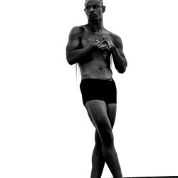 Black and White Model Pose