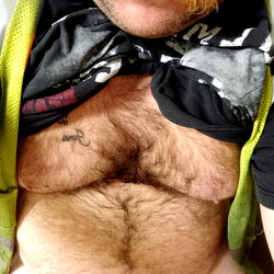 Bearded Man in Construction Uniform