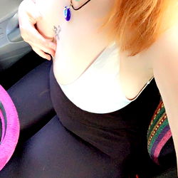 OnlyFans Model Freya Posing for a Ride-Sharing Service