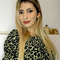 Micaela, a Model Striking a Pose