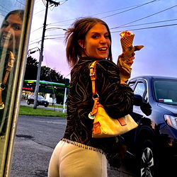 Fashionable Woman in Casual Outfit