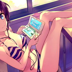 Chilean Anime Model with Gaming Setup