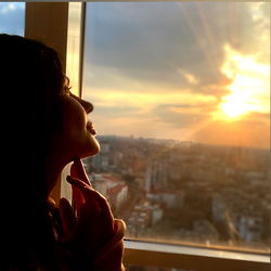 Loviya in an Urban Sunset