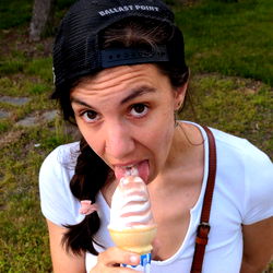 Alice Fox 🐰 Enjoying a Creamy Swirl Ice Cream