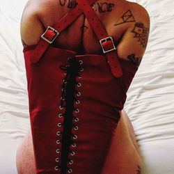 Ant E. Fah in a Corset