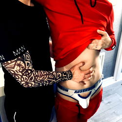Excited Moment: Man Reveals His Pregnant Belly to a Friend