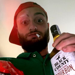 Cheeky Bottle Share with Beard and Hat