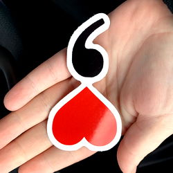 Red Heart with Tear Drop