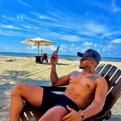 Tropical Vacation Relaxing at the Beach