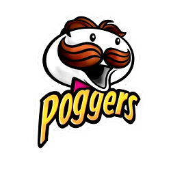 Delightful Candy Mascot with Mustache, Poggers Branding