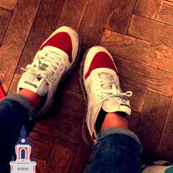 Alix's Sneaker-Clad Feet