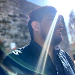 A Sunlit Day in Amsterdam with a Man