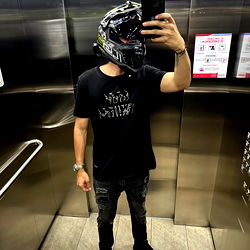 Stylish Motorcycle Rider