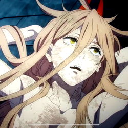 Stylized Anime-Inspired Art of a Female Character Posing in a Relaxed Manner, With a Distinctly Different Hair Color From the Character's Typical One