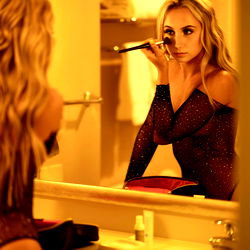 Alexxkerr Modeling in Bathroom Mirror