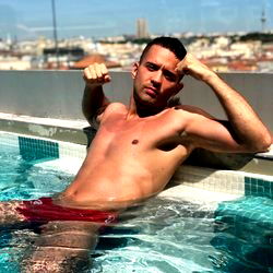 OnlyFans Model Robbie Rojo: Relaxing in the Pool