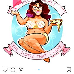 Dee's Instagram Post with Strong Female Character