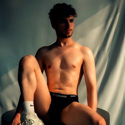 Fashionable OnlyFans Model Simon Shy Posing in Paris