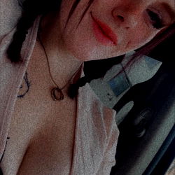 Ashely in a Seductive Pose on the Road