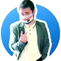 Aleška with a peace sign