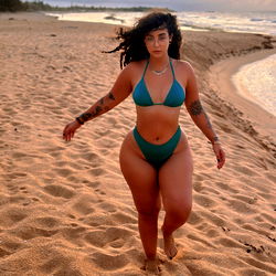 Adianellys on a Beach Run