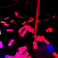 Model Photoshoot in Strip Club Environment