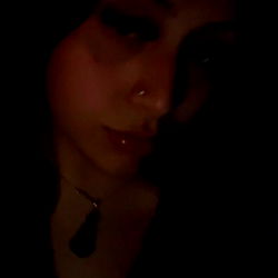 Mysterious Woman's Nighttime Selfie