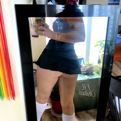 Angel in a School Girl Outfit