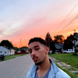 Young Man in Casual Outfit