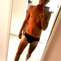 Rhysladnextdoor in Trendy Underwear Shooting In Front of Mirror