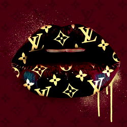 Vogue-Inspired Lip Art Portrait