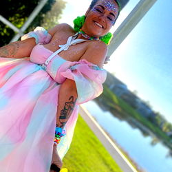 Vivid Vogue Model Strikes a Pose