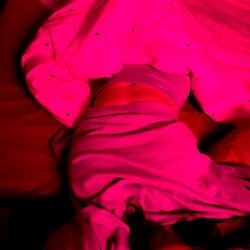Britnay: A Sensual Moment in a Neon Light