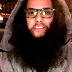 Bearded Man with Glasses in Brooklyn
