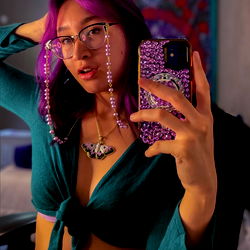 OnlyFans Model Iris in Colorful Outfit