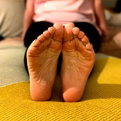 Aurora's Feet on Floor