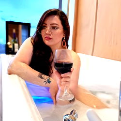 Stylish Model AnShi in the Bathroom