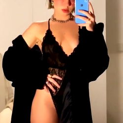 Model Angelbaby Striking Pose in Lingerie