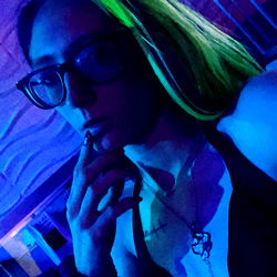 Alice, a Model in an Exciting Night Scene