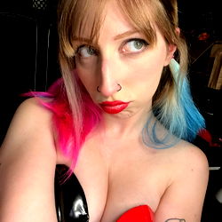 Sultry Cece from OnlyFans in a Red and Black Outfit